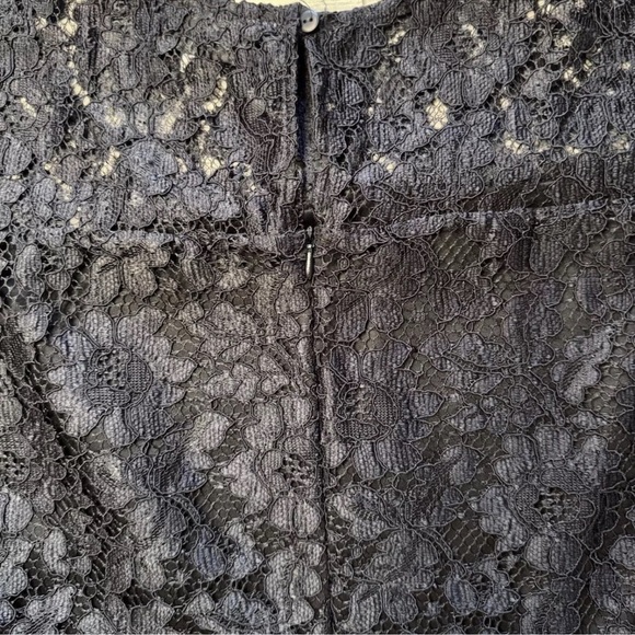 Wallis Black Lace Dress Women Sz 16 EUR 48 UK 20 ALine Party Grunge Classy Event - Picture 6 of 10